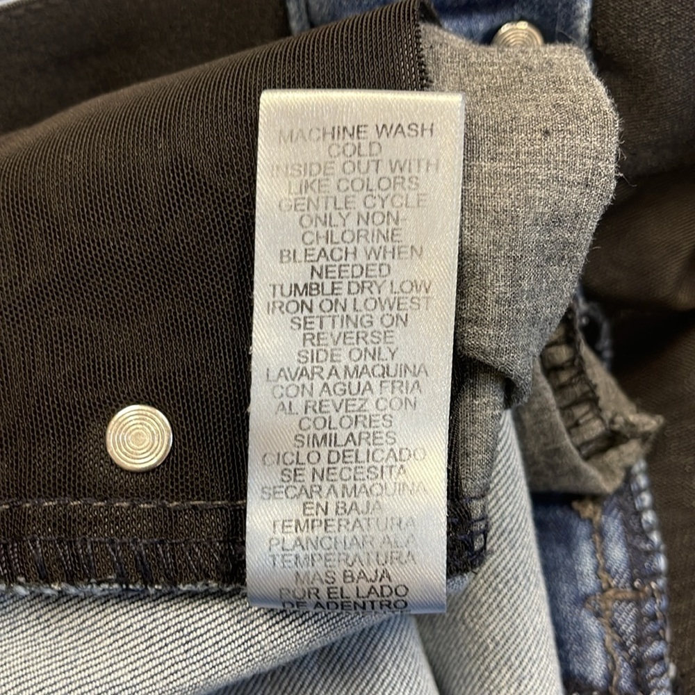 Mac and Me You Are So Loved Distressed Straight Leg Jeans Size 6 - Picture 8 of 10